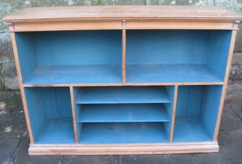victorian pine bookcase