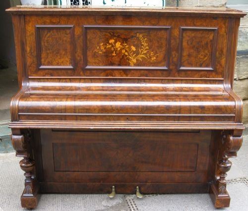 victorian walnut piano