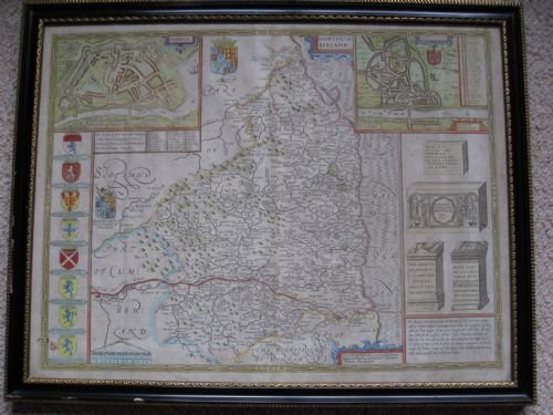 john speed map of northumberland