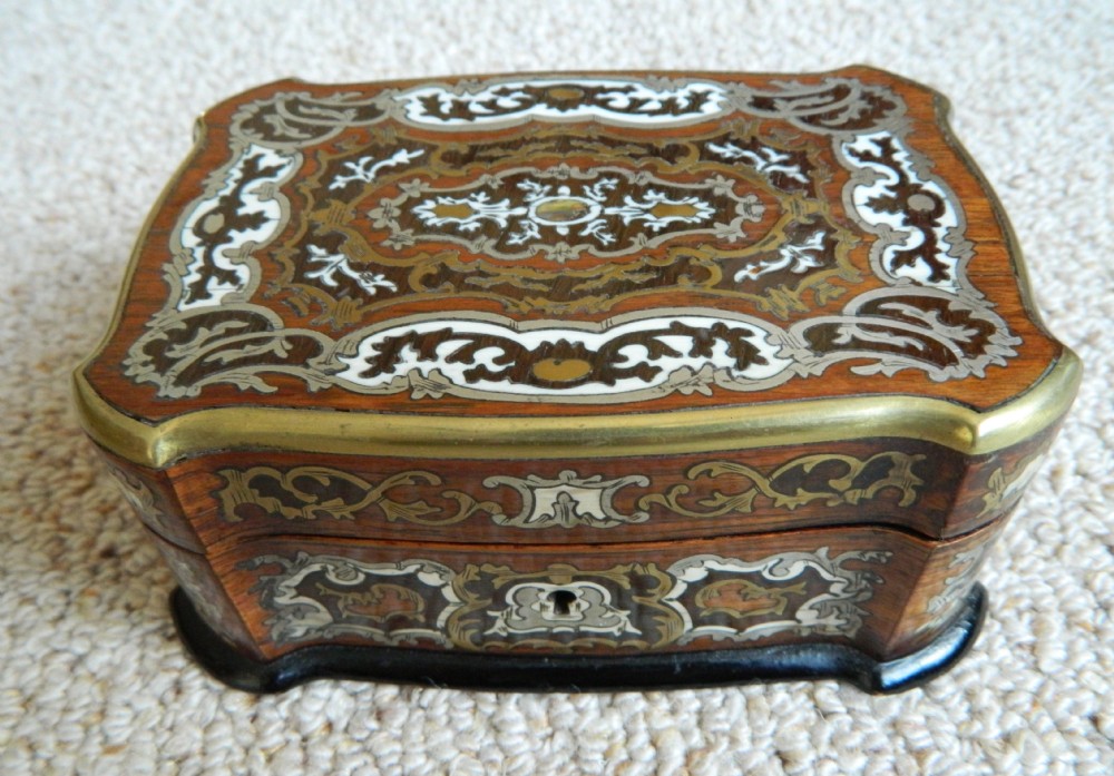 exquisite inlaid rosewood jewellery box