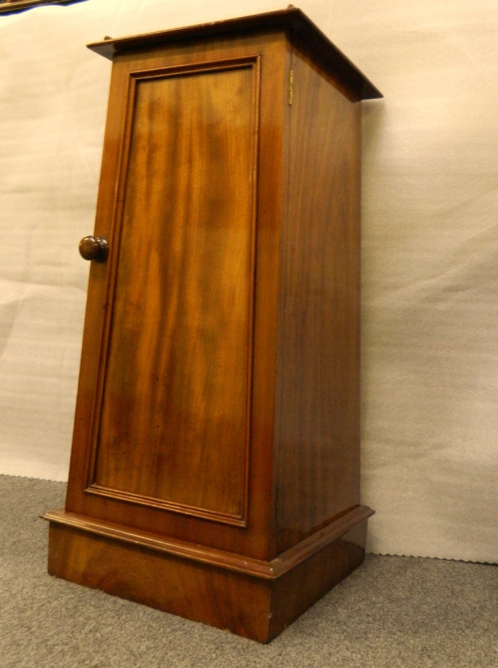 mahogany empire style pedestal cabinet