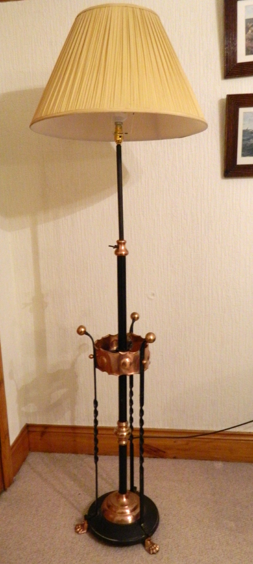 arts crafts adjustable standard lamp
