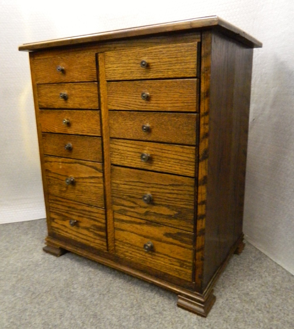oak specimen chest