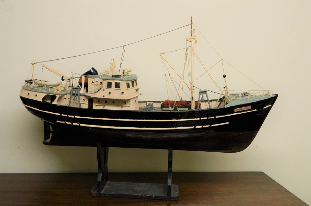 large model fishing trawler