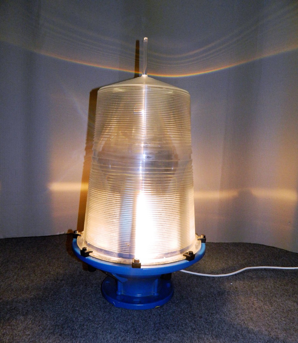 unusual lamp made from a marine signal lantern
