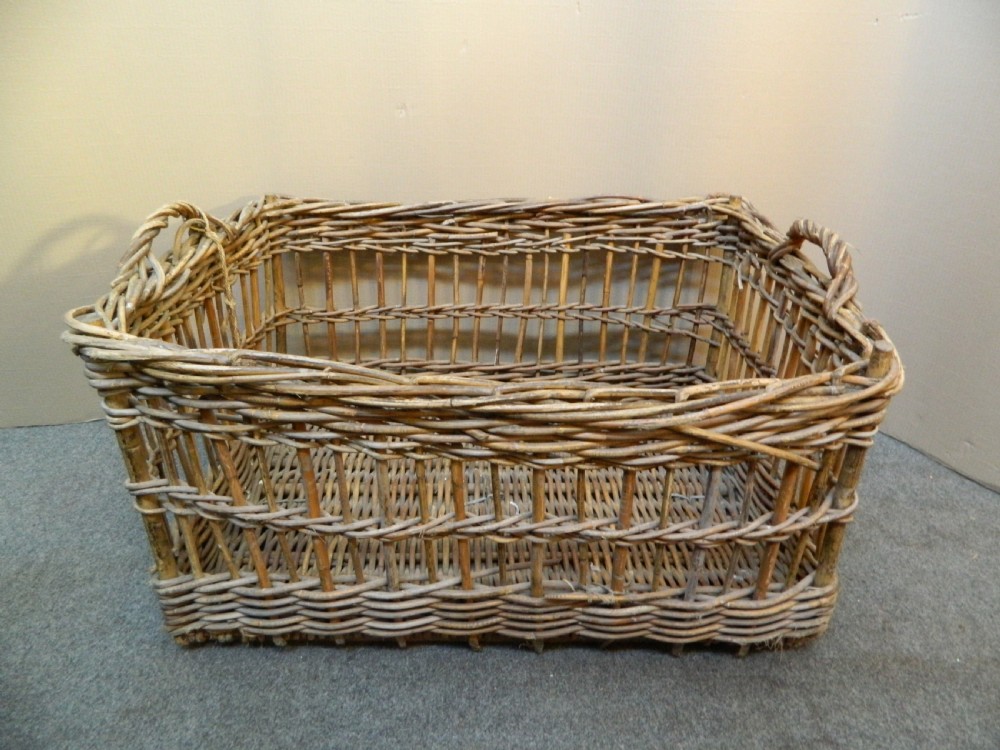 very large wicker basket