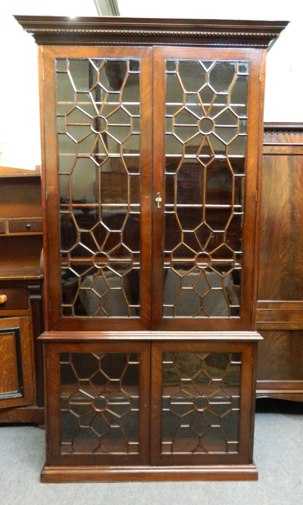 large mahogany cabinet