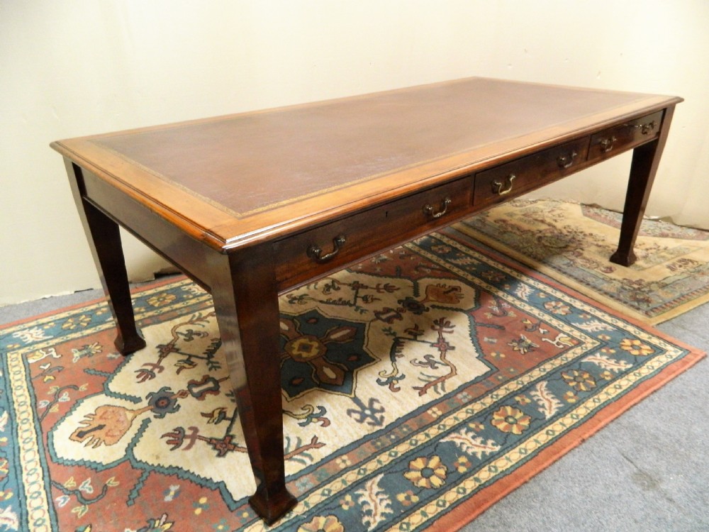 large mahogany library table boardroom table