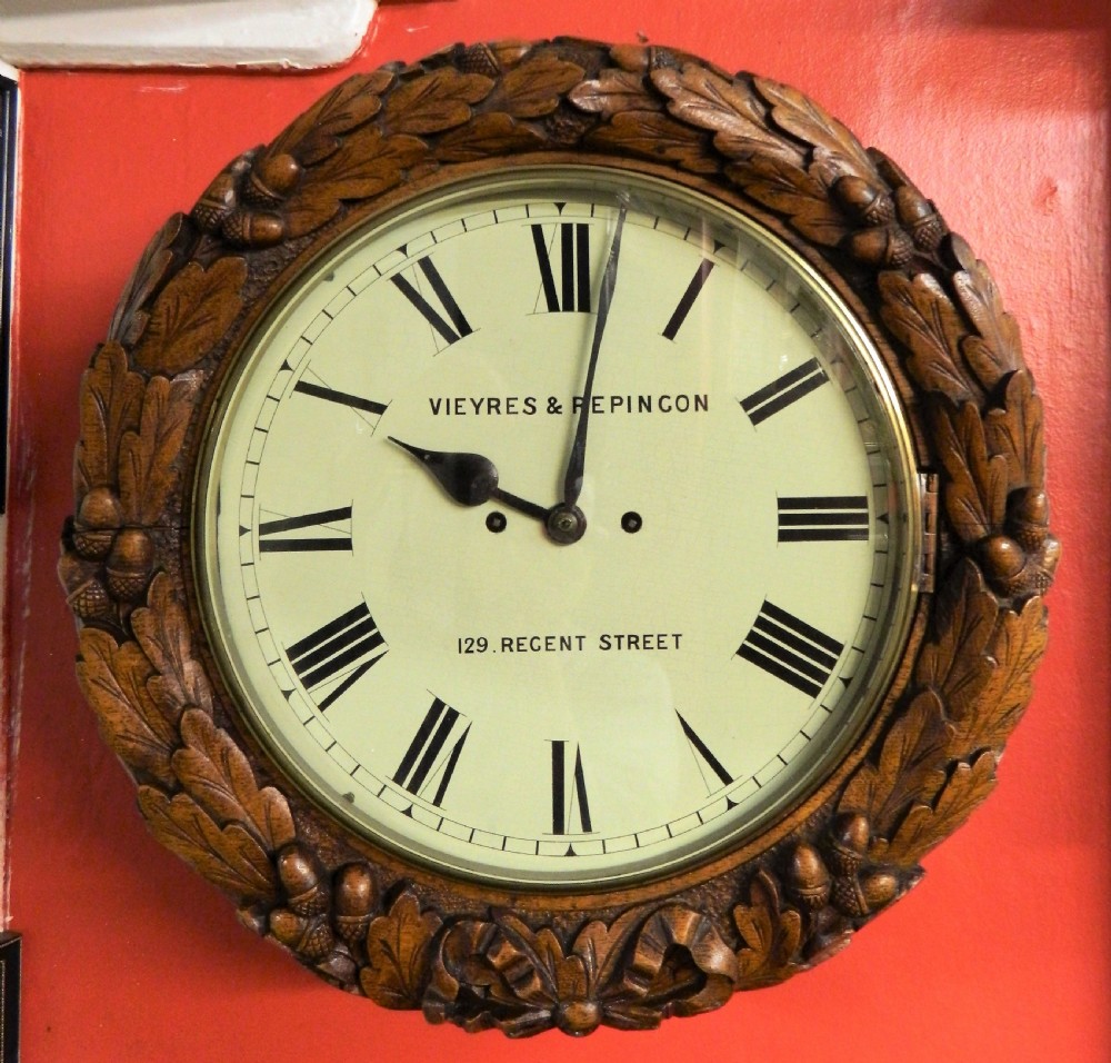 large double fusee wall clock