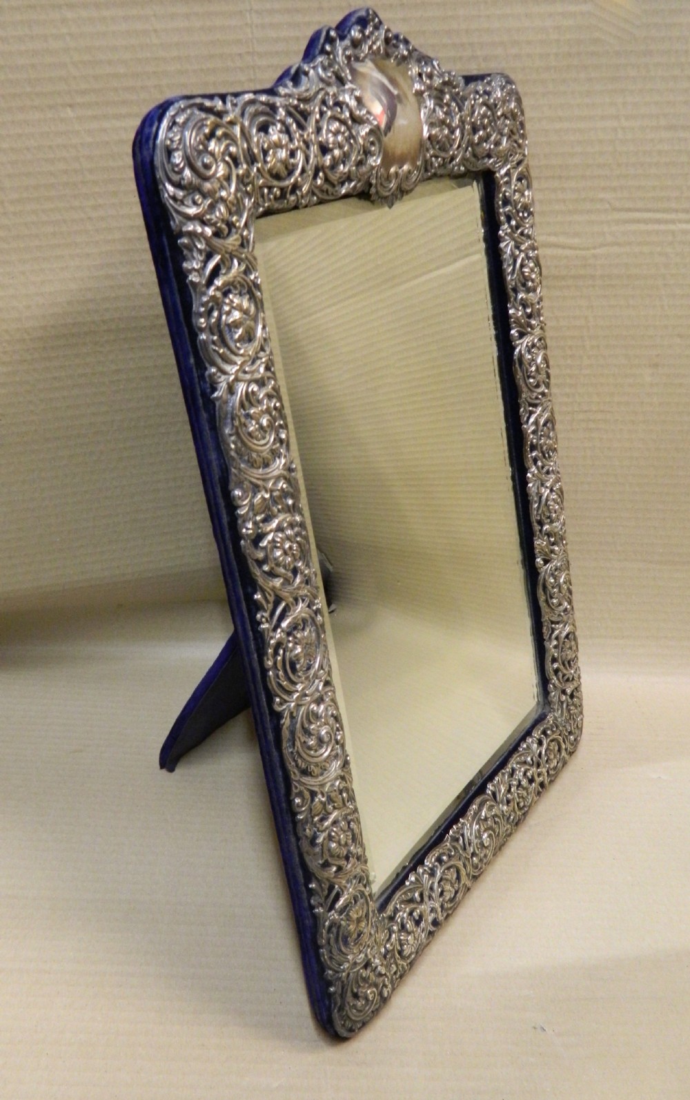 silver dressing mirror henry matthews