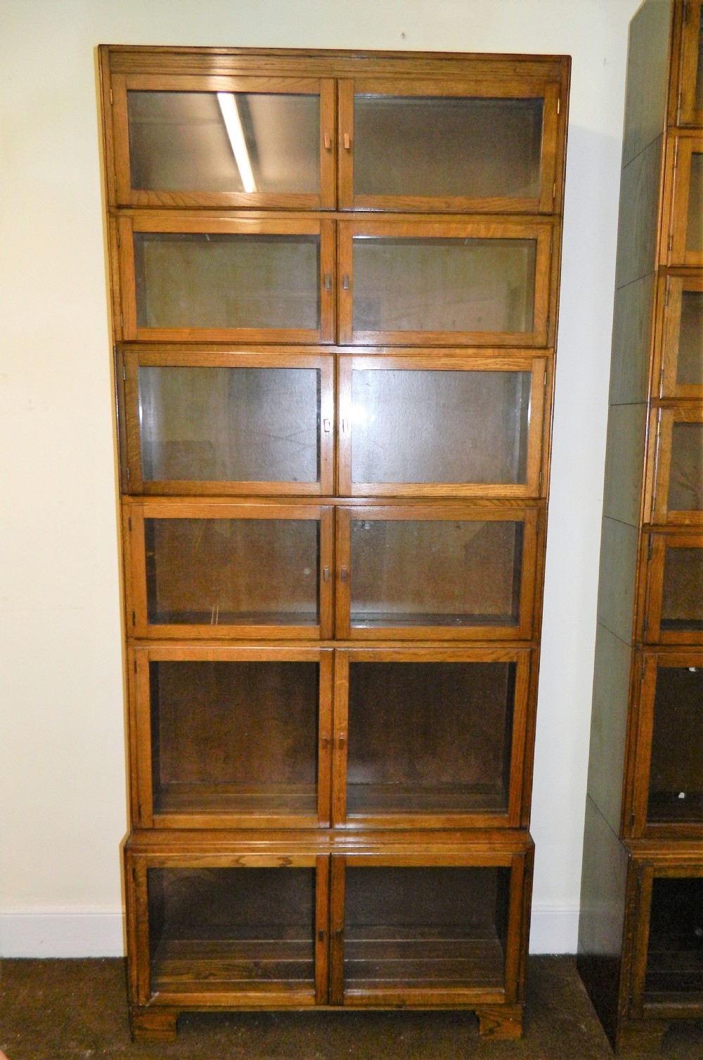 tall oak stacking bookcase minty of oxford