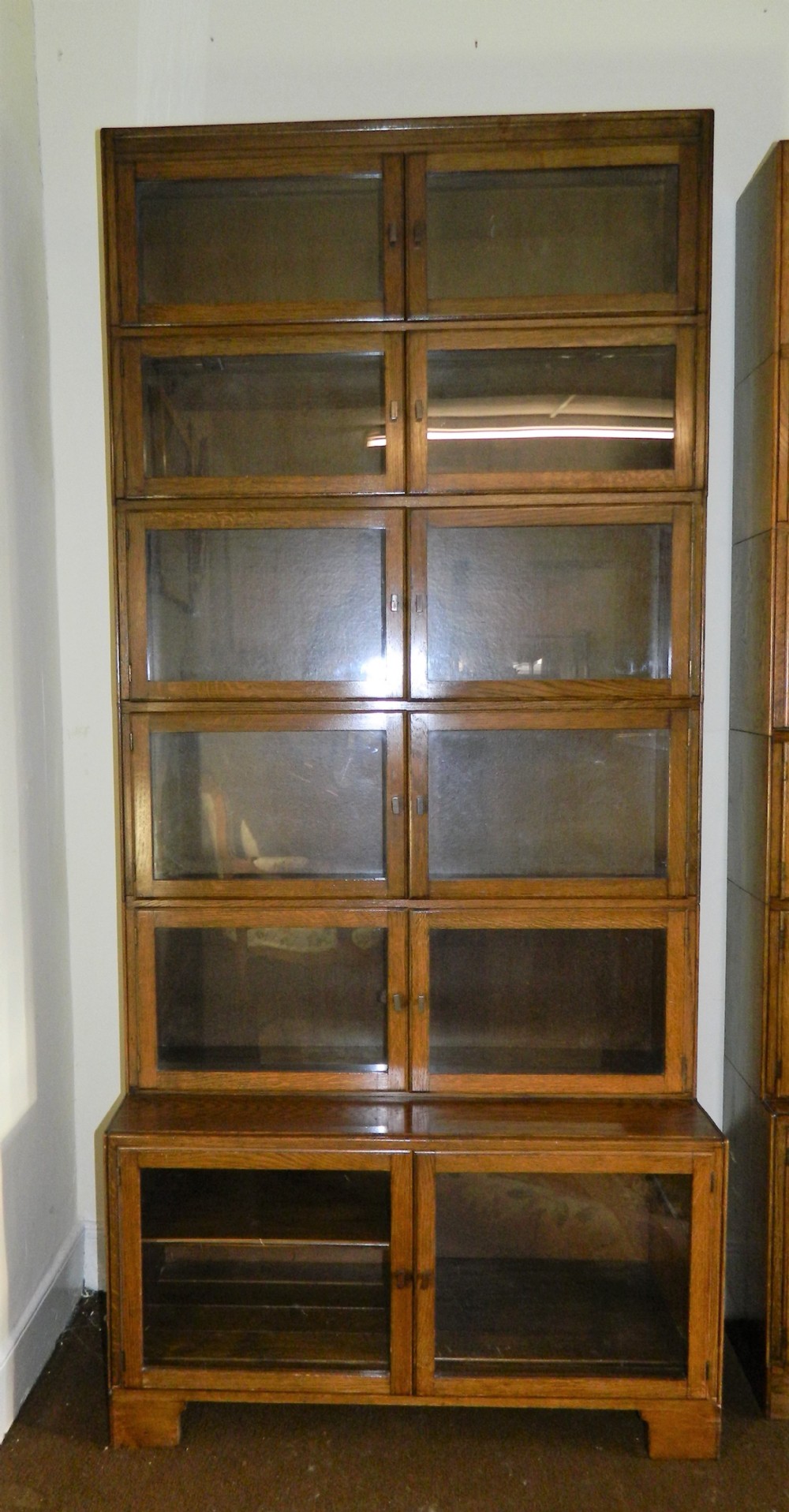 tall oak stacking bookcase minty of oxford