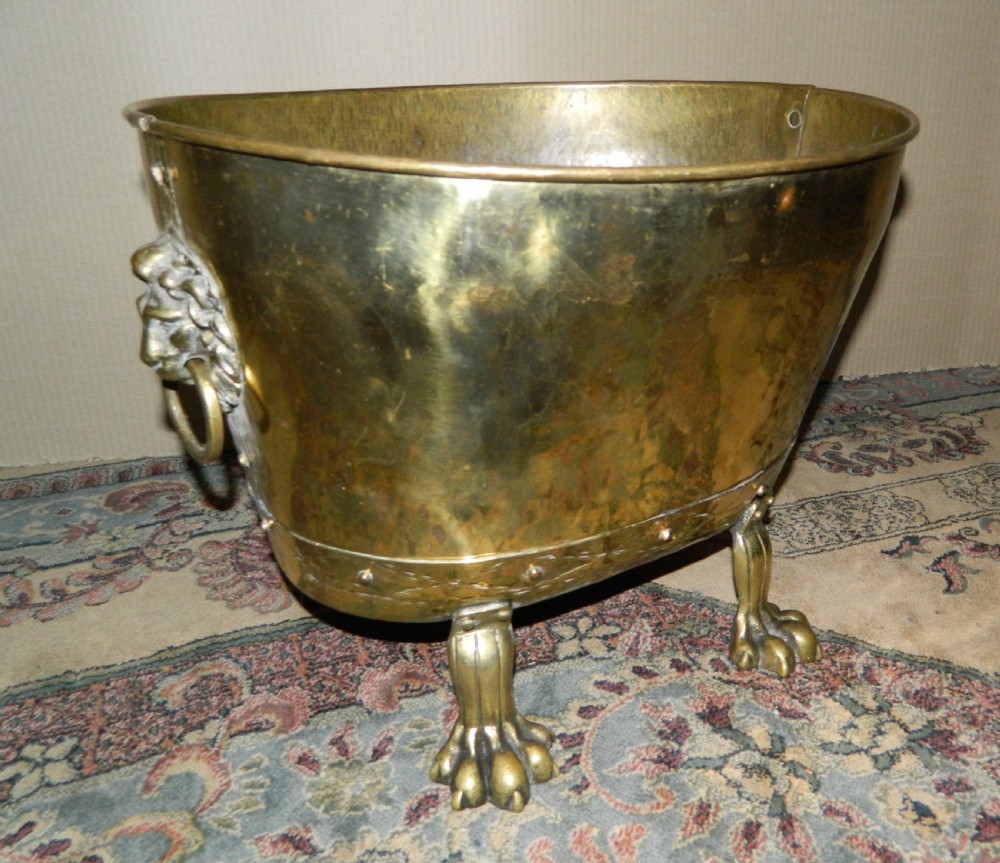 brass log bin