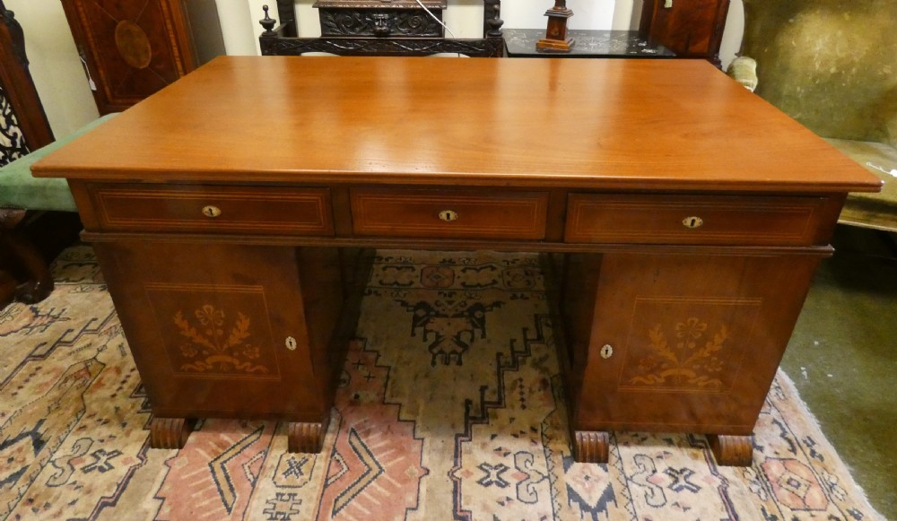 art deco mahogany desk