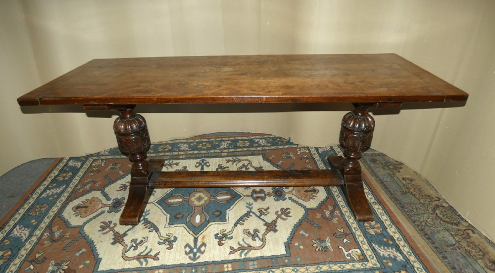 oak refectory table