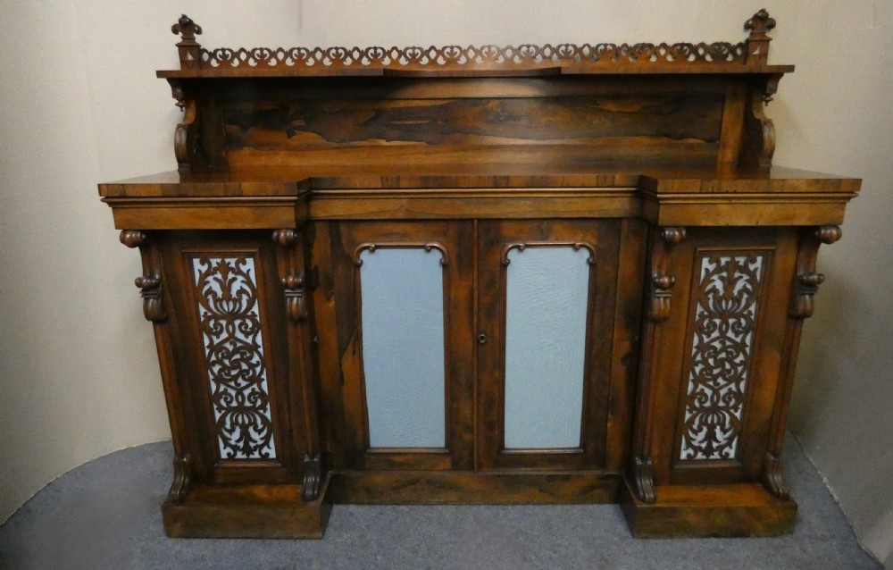 rosewood breakfront chiffonier sideboard