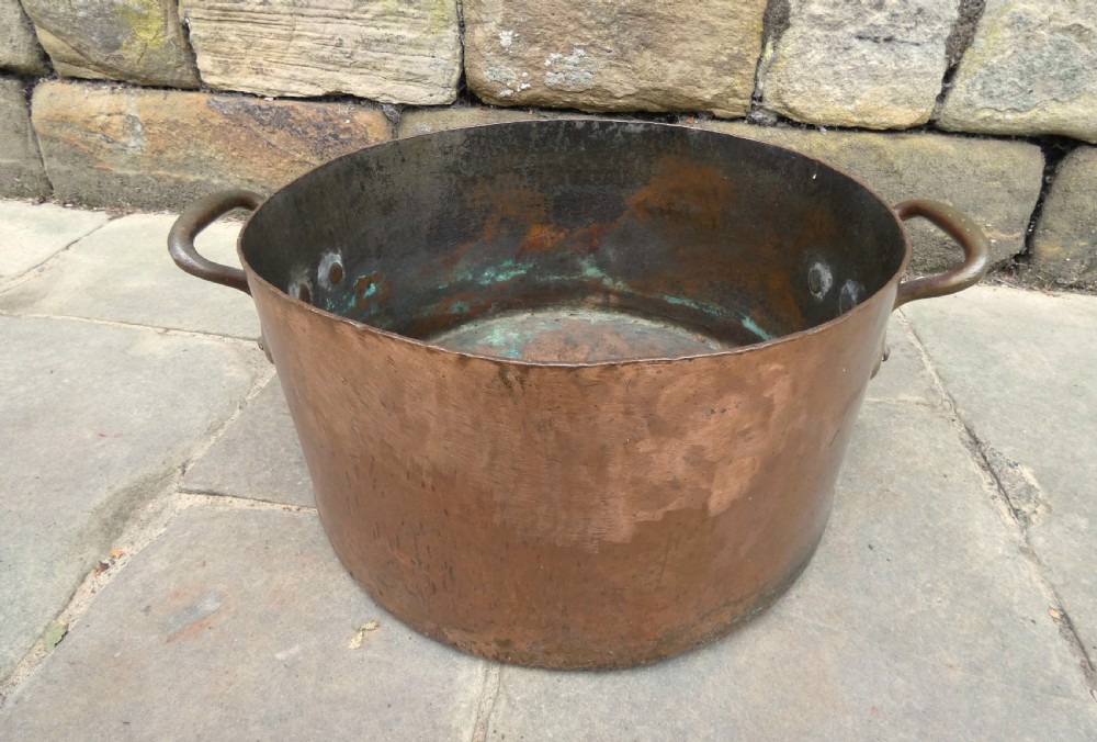 large copper log bin