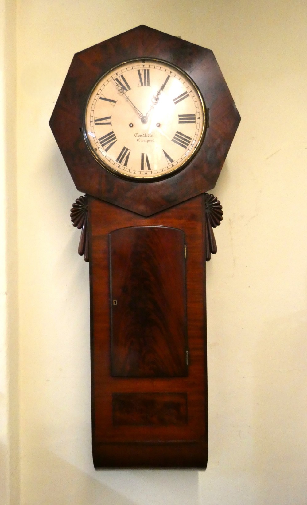 mahogany tavern clock wall clock