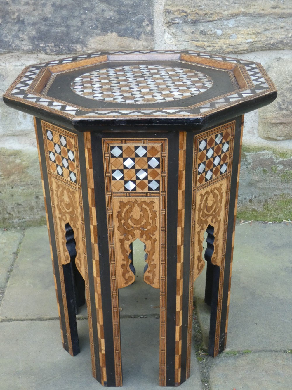 inlaid moorish table liberty co