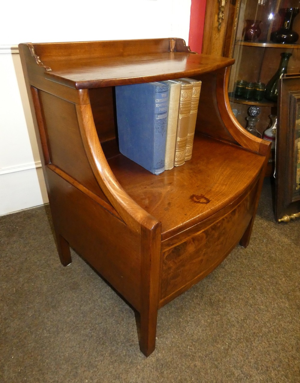 georgian bedside commode bedside cabinet